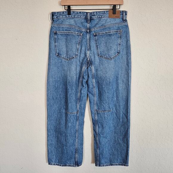 Madewell The Darted Barrel-Leg Jeans Dobbins Wash Women's 29 Casual Everyday - Picture 4 of 14